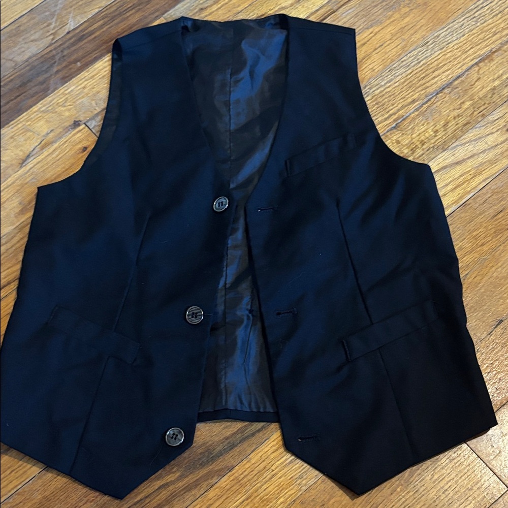Black Button-Up Vest